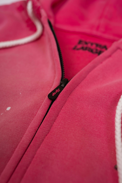 "Whats up Dox" Pink Zip Up
