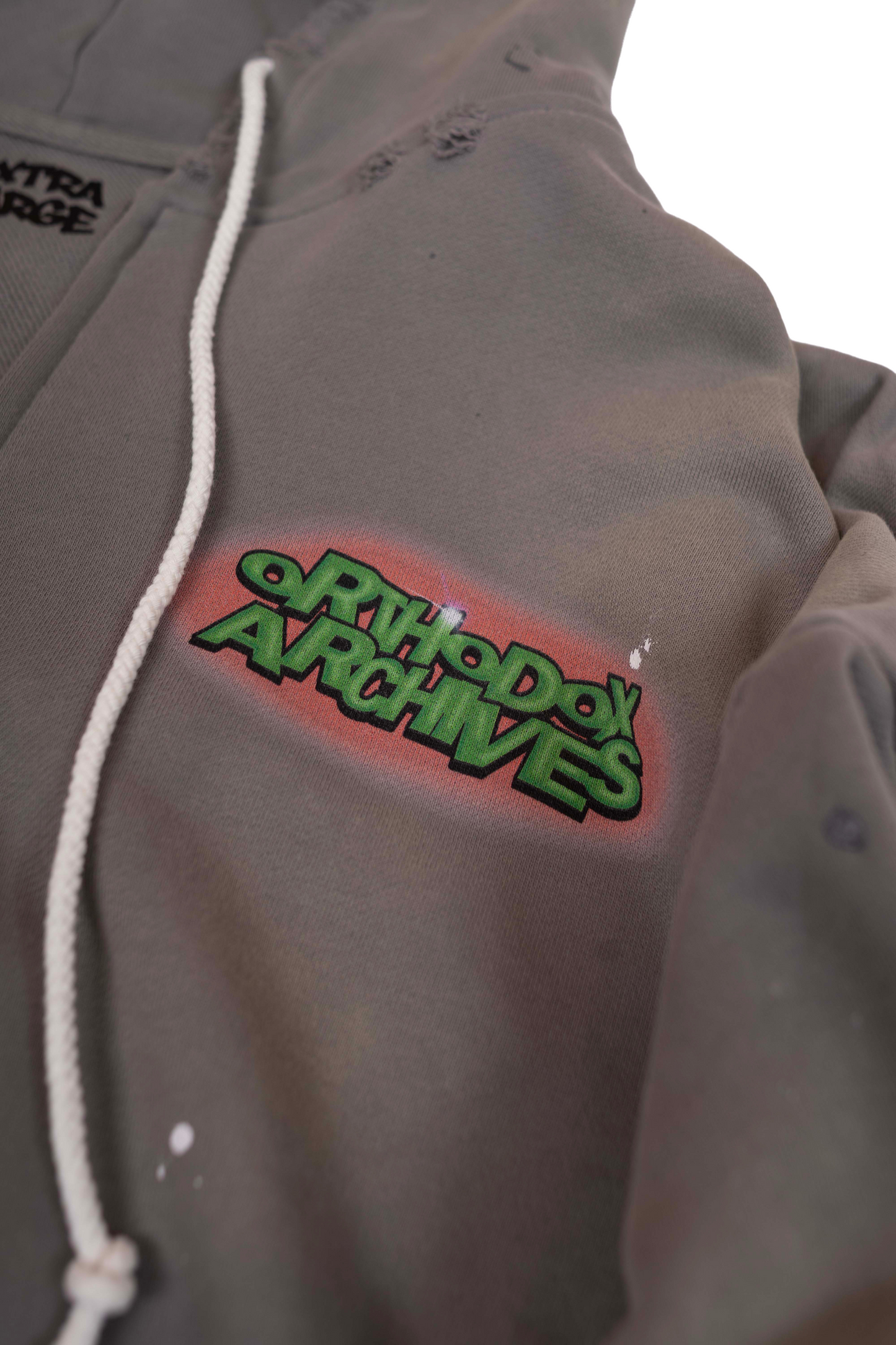 "Whats up Dox" Gray Zip Up