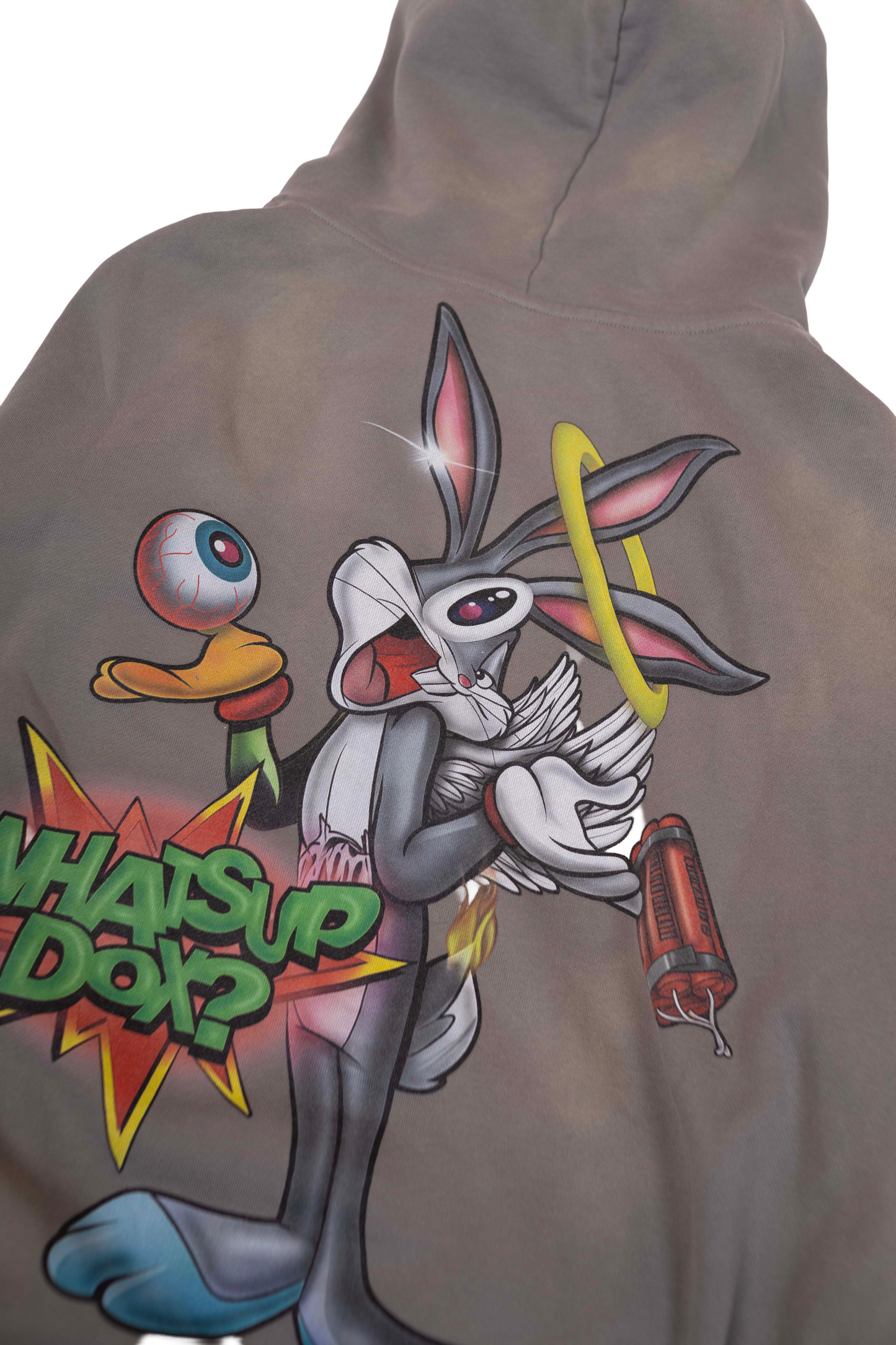 "Whats up Dox" Gray Zip Up