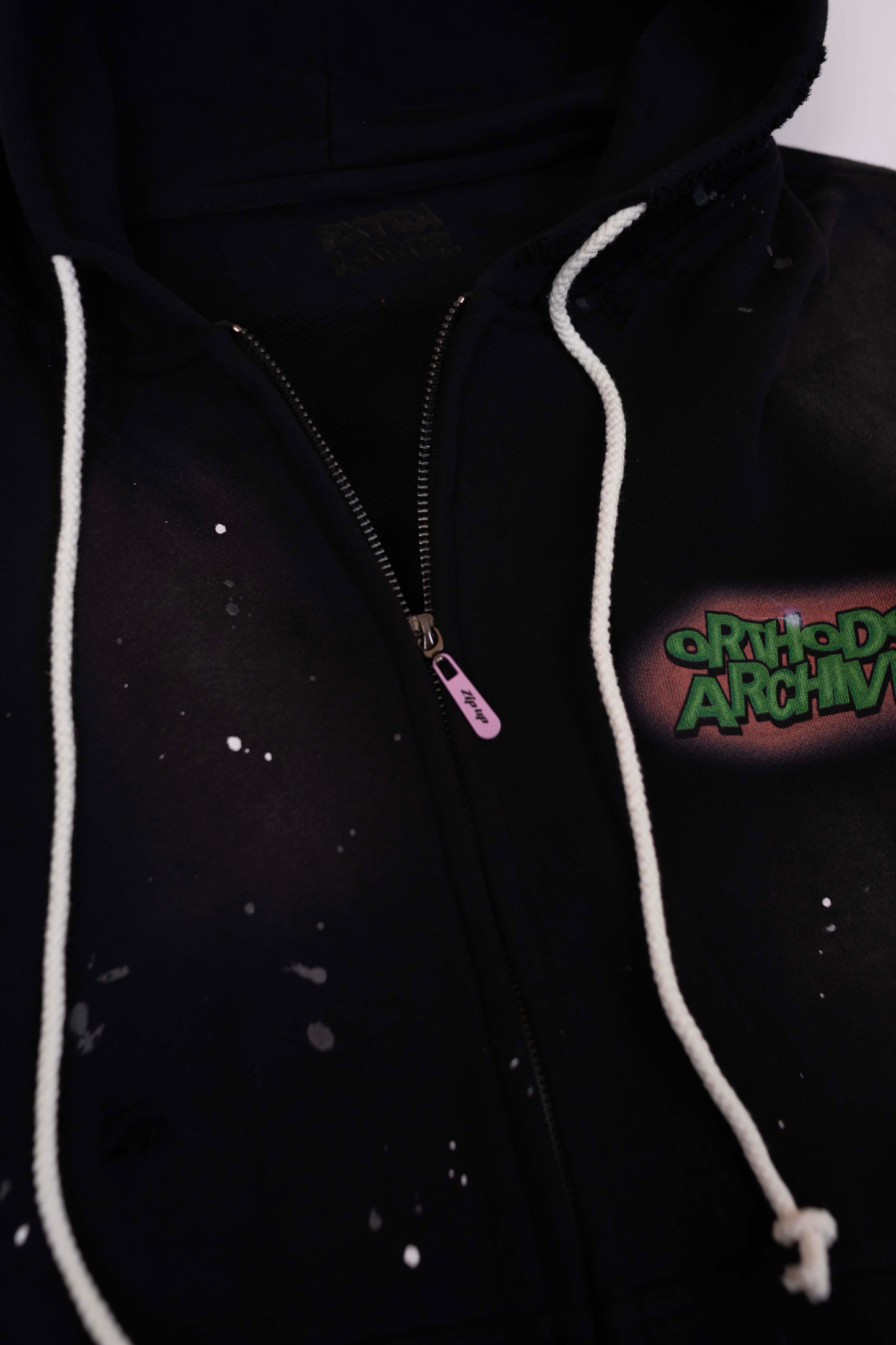 "Whats up Dox" Black Zip Up