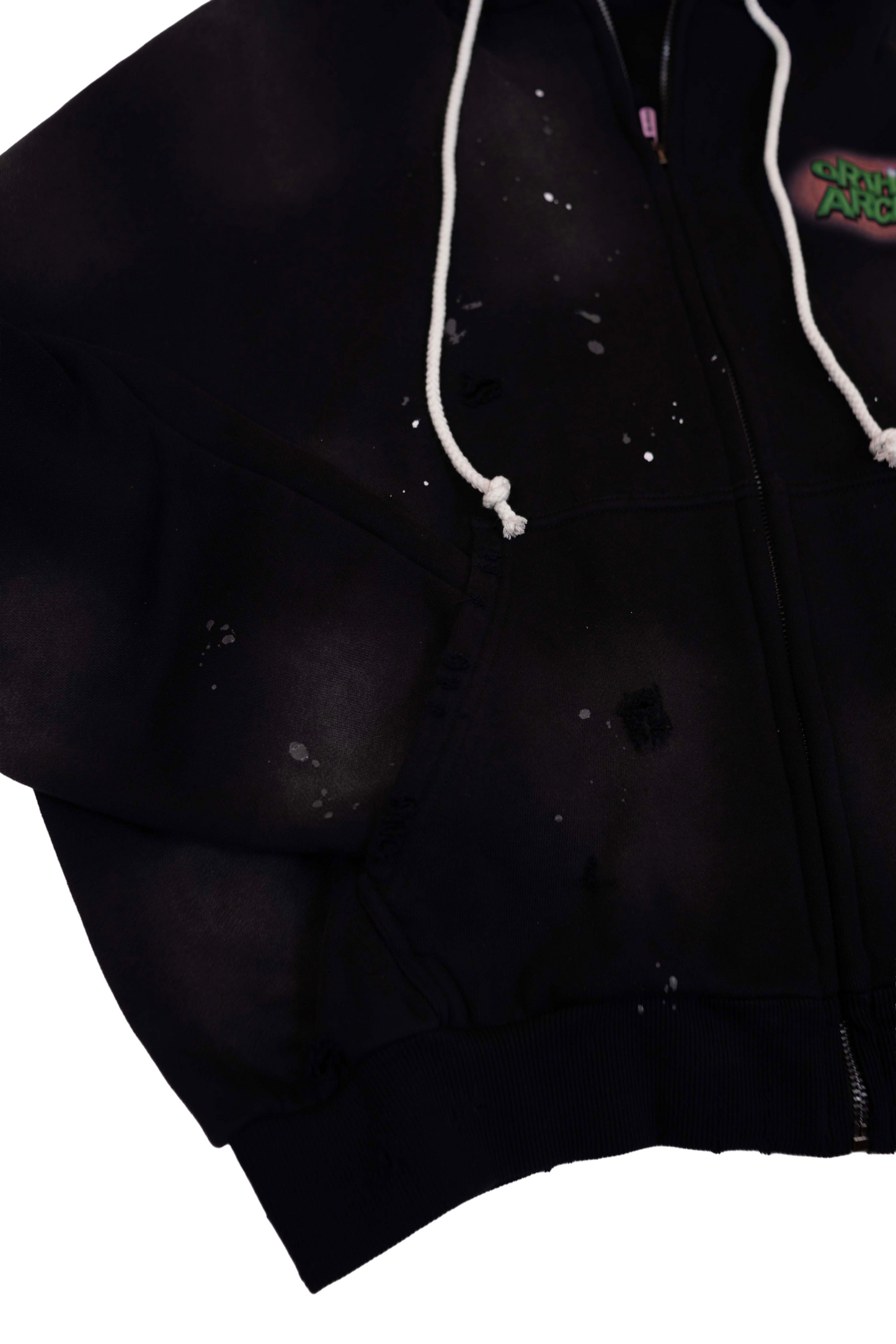 "Whats up Dox" Black Zip Up