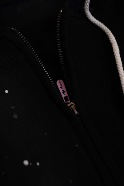 "Whats up Dox" Black Zip Up