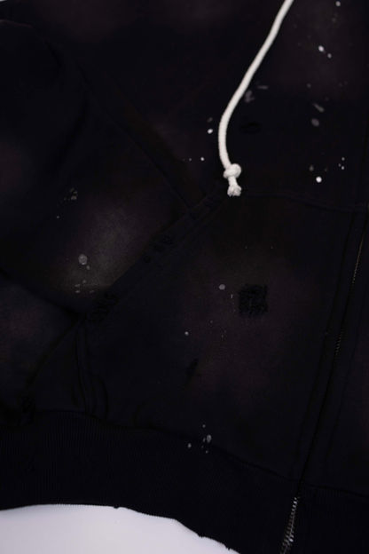 "Whats up Dox" Black Zip Up