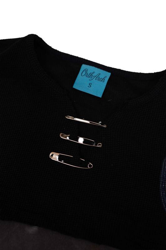 "Pin Thermal" Double  Layer Crewneck