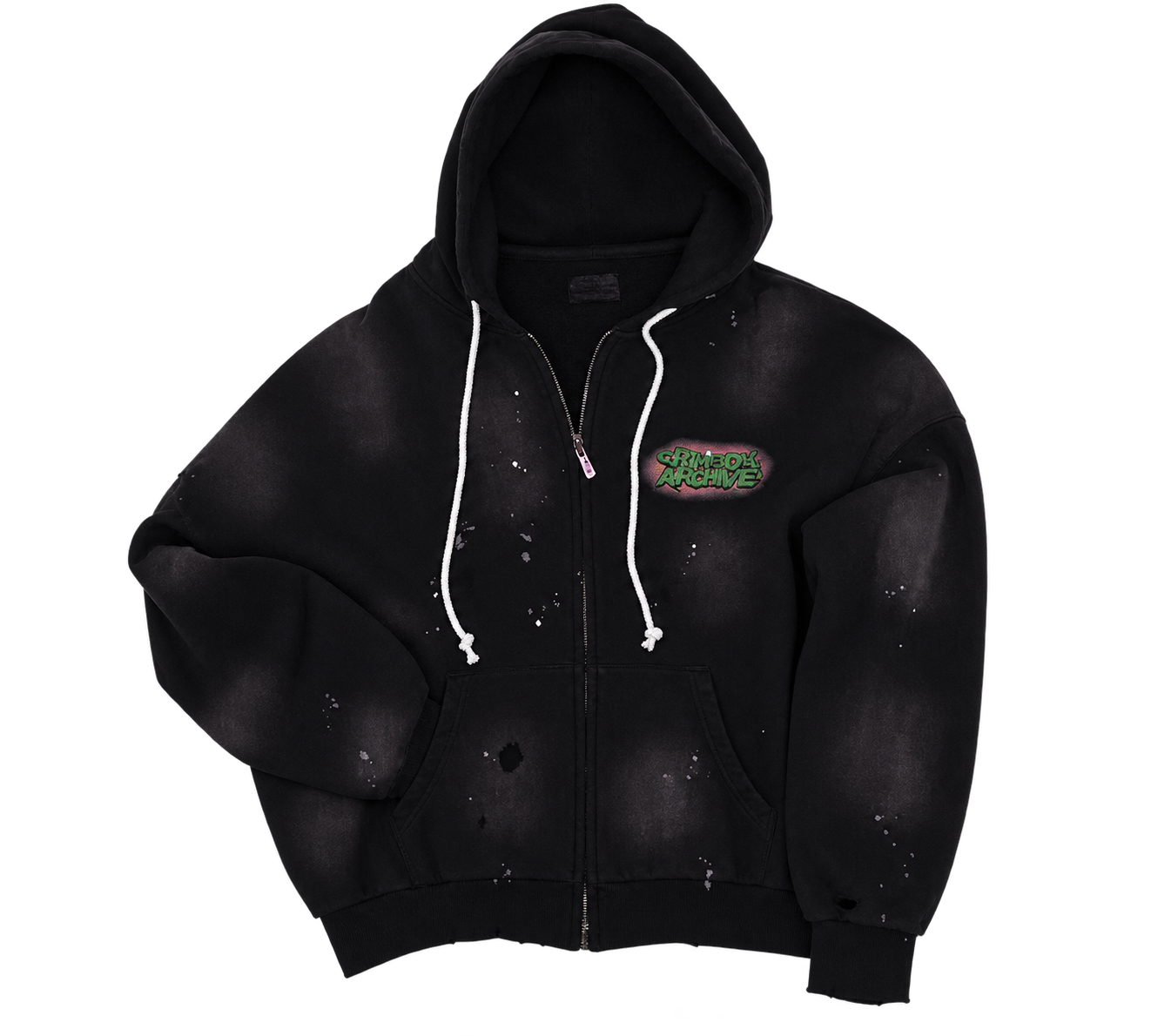 "Whats up Dox" Black Zip Up